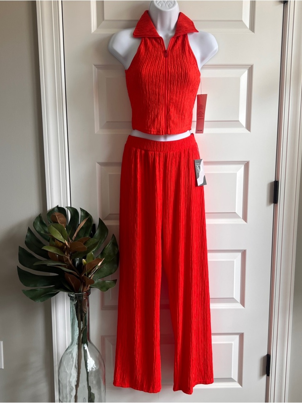 LOVE POEM Pant Set Size Sm Tomato Red NWT